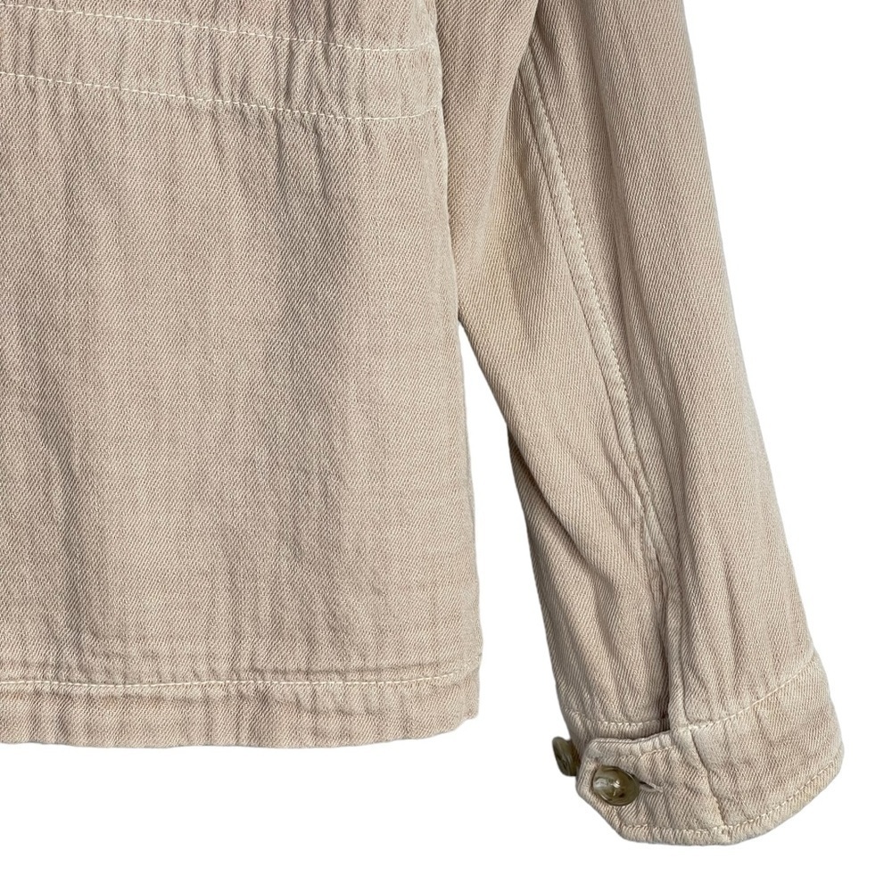 James Perse Utility Jacket Womens Size 3 Large Cotton Safari Military Chore Coat - Picture 12 of 14